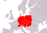 Střední Evropa, mapa