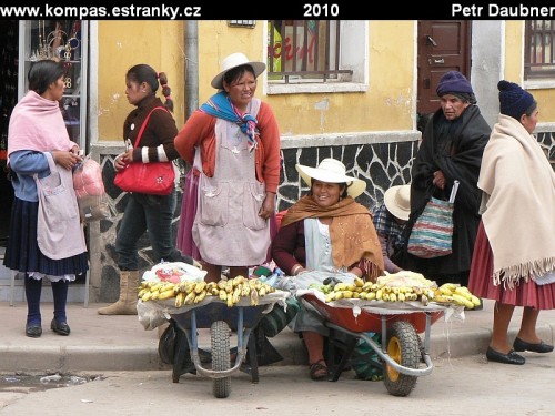 Pouliční prodej banánů