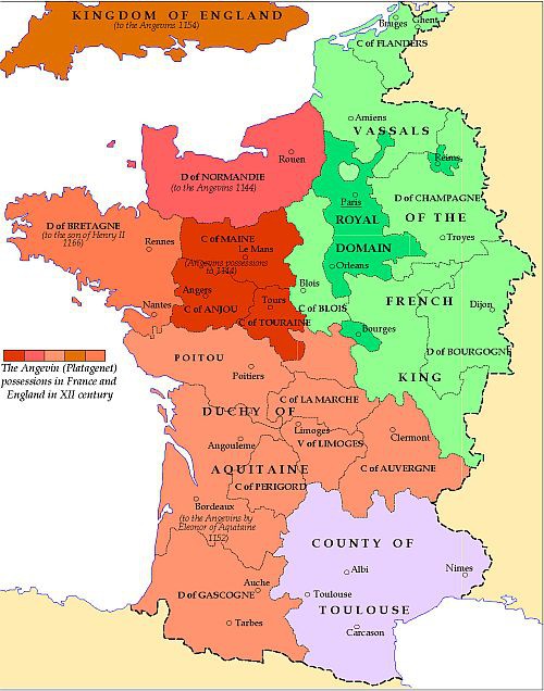 Francouzské země za Jindřicha II. Plantageneta